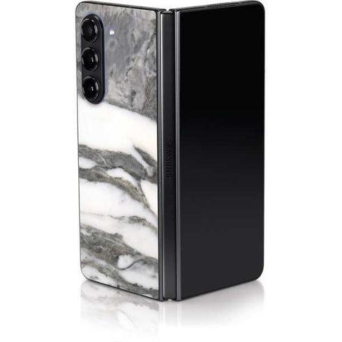 Grey Marbling Galaxy Z Fold5 5G Skin